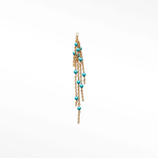 Charm turquoise 14k yellow