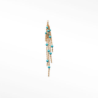 Charm turquoise 14k yellow