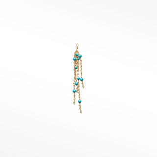 Charm turquoise 14k yellow
