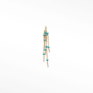 Charm turquoise 14k yellow