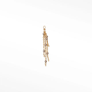 Charm two tone 14k yellow