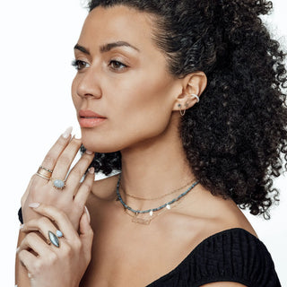 Explore the luxurious bianca diamond cigar band ring in 14k gold. Perfect for special occasions and everyday elegance.