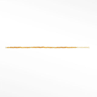 Citrine gemstone chain with 14K yellow gold findings