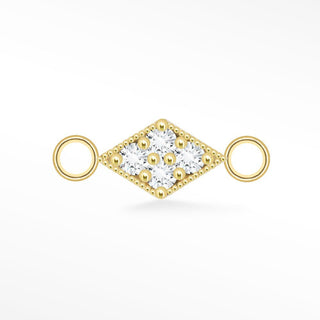 Diamond Connectors 14K Yellow for Permanent Jewelry - Nina Wynn