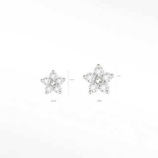Allow our super-cute handcrafted buttercup in diamond 14k yellow gold flat back earrings to inspire