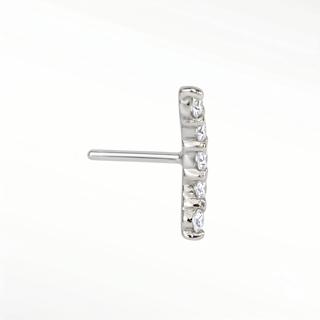 Elevate your style with dazzling diamond stud crafted in 14k gold. These ear climber