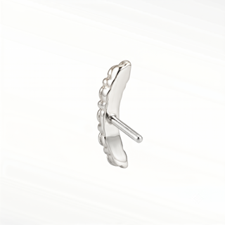 Elevate your style with dazzling diamond stud crafted in 14k gold. These ear climber