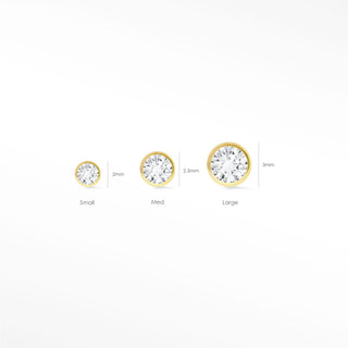 Elevate your style with our sleek diamond stud earrings perfect for anyone. Crafted from shining