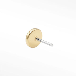Diamond flat back earring studs crafted in solid 14k yellow gold. Low-profile design offers secure comfortable all-day