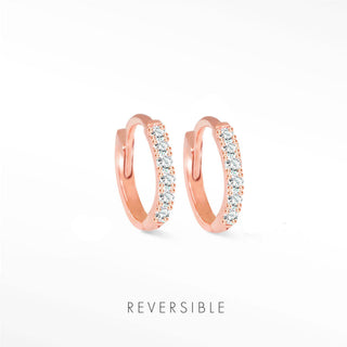 Elegant natalie diamond hoop earrings in 14k rose gold offer balance timeless sophistication with contemporary artistry