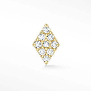 Diamond of Diamonds Flat Back Earring 14k Yellow Gold - Nina Wynn