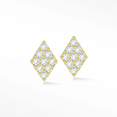 Diamond of Diamonds Stud Earrings | 14K Gold