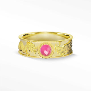 Dragon Phoenix Ruby Ring Gold 14K - Nina Wynn