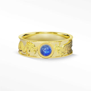 Dragon Phoenix Sapphire Ring Gold 14K - Nina Wynn