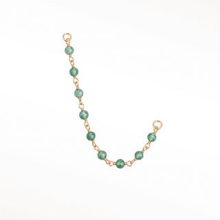 Ear Chain Emerald Rock Candy | 14K Yellow