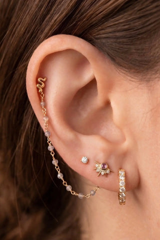 Ear chain jewelry expertly handcrafted by nina wynn. Discover the rock candy collection featuring mystical natural