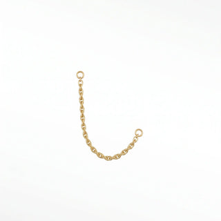 Ear chain rope 14k yellow