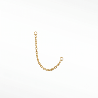 Ear chain rope 14k yellow