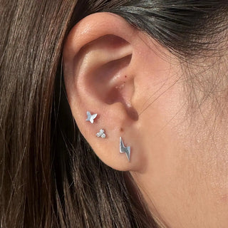 Comfort-focused flat back design that stays in place during daily wear or sleep. Perfect for a curated ear look. 
