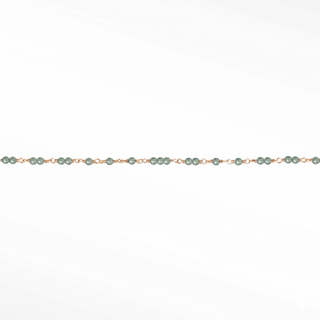 Ethereal Emerald Permanent Jewelry Chain | Solid 14k Yellow Gold - Sold by the Inch
