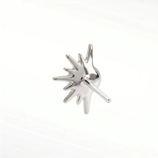 Discover the elegance of flat back earrings in diamond and 14k white gold. Perfect for any occasion.