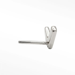 Flat back arrow 14k white gold elevate your style with the sleek and sophisticated