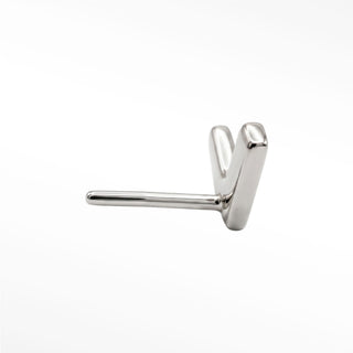 Flat back arrow 14k white gold elevate your style with the sleek and sophisticated