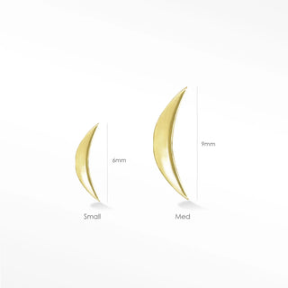 Flat back earring 14k yellow gold discover the elegant glow