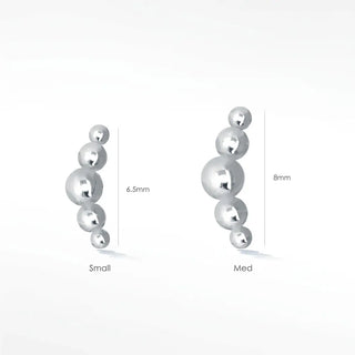 Back earring small croissant 14k white gold simple doesn’t mean boring especially