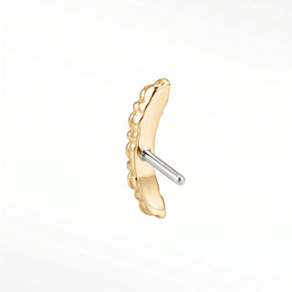 Flat back diamond climber 14k yellow gold elevate your style with the dazzling