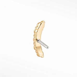 Flat back diamond climber 14k yellow gold elevate your style with the dazzling