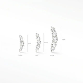 Details earrings information metal: 14k gold overall size: 8.5mm hypoallergenic metal pin sold