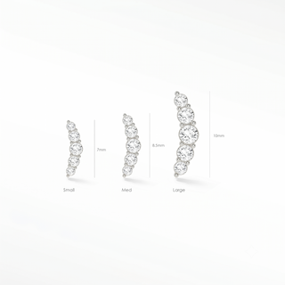 Details earrings information metal: 14k gold overall size: 7mm hypoallergenic metal pin sold