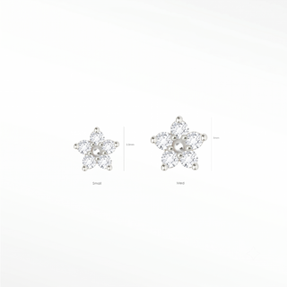 Allow our super-cute handcrafted buttercup in diamond 14k yellow gold flat back earrings to inspire