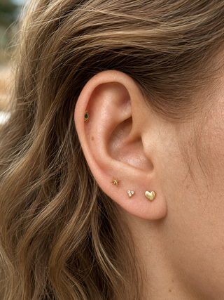 Flat back heart 14k yellow gold embrace timeless affection with our exquisite