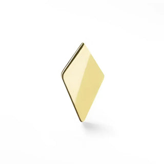 Flat back earring kite 14k yellow gold - single
