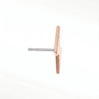 Back earring lightning bolt 14k rose gold make a striking addition to your collection