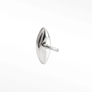 Elevate any look with white gold stud earrings. These marquise diamond earrings sparkle day