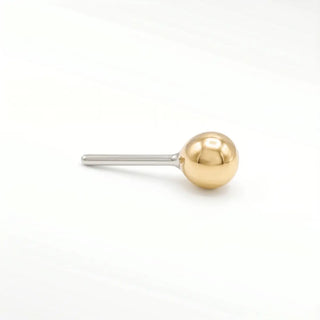 Detailsearrings information metal: 14k gold overall size: 2.5mm stainless steel pin: 26g (0.42mm)