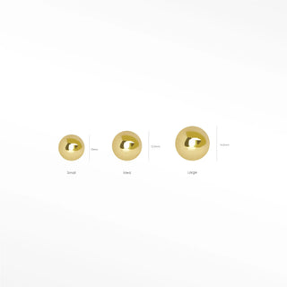 Detailsearrings information metal: 14k gold overall size: 2mm stainless steel pin: 26g (0.42mm)