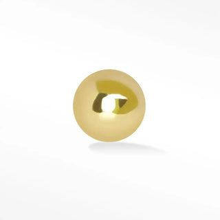 Flat back earring sphere 2mm 14k yellow - 14k gold