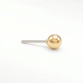 Detailsearrings information metal: 14k gold overall size: 2mm stainless steel pin: 26g (0.42mm)