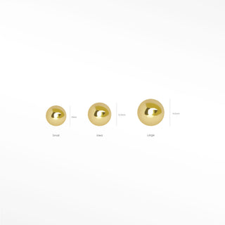 Detailsearrings information metal: 14k gold overall size: 3mm stainless steel pin: 26g (0.42mm)