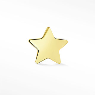 Flat Back Earring Star Crossed 14K Yellow Gold - Nina Wynn