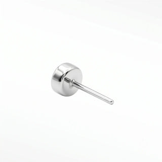 Explore the elegance of flat back earring studs in diamond bezel. Perfect for any occasion with 14k white gold.