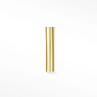 Flat back earring tube bar polish 14k yellow gold - 14k / single