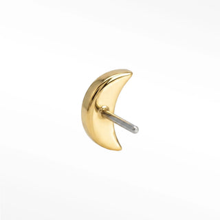 14k gold flat back earrings moon fully embellished with diamonds. Comfortable,elegant and they deliver effortless