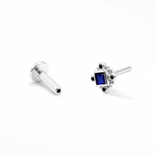 Flat back earrings for sensitive skin crafted in hypoallergenic 14k solid gold. Comfortable secure studs designed daily