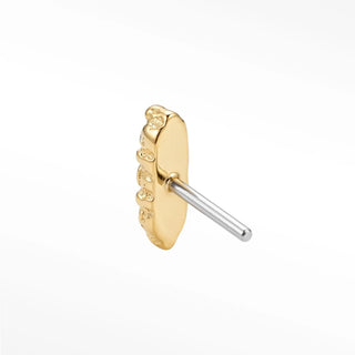 Explore our stunning flat back earrings in 14k yellow gold. The wynning studs feature sparkling diamonds perfect