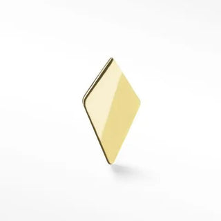 Flat back earring kite 14k yellow gold - single